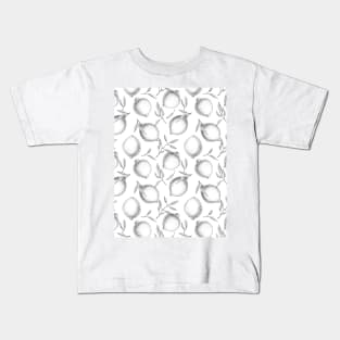 Hand drawn Lemon pattern Kids T-Shirt